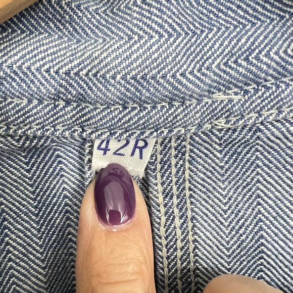 Vintage 70s Sears Mechanic Coveralls Michael Myers Talon Zipper Size 42 Mens - Picture 4 of 11